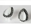 Dangle Earrings Jewelry Stylish 13 19mm 925 Silver Marcasite Waterdrop