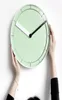 Zegary ścienne Macaron Salon Clock Minimalistyczny kreatywny nowoczesny design kwarc różowy żółty klasyczny Zegar Home Decor 50ZB4864195