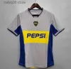 Fans Tops Tees 84 95 96 97 98 Boca Juniors Retro Fußball -Trikot -Maradona Roman Caniggia Riquelme 2002 Palermo Football Shirts Maillot Camiseta de Futbol 99 00 01 02 03 04 0