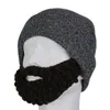 Bérets Barbe Hats Mad Scientifique Caveman Handmade Knit Winter Caps Winter Men Femmes Halloween Cadeaux Funny Beons Party Supplies Dropship