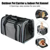 Portadores de gatos perros gatos ventilados bolsa de transporte viajero expandible suministros portátil de mascotas portátiles plegables perros suaves