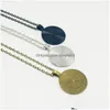 Pendant Necklaces 3 Colors Tibet Cabochon Glass Chain Necklace Ying Yang Butterfly Gifts For Men And Women Drop Delivery Jewelry Pend Dh6Op