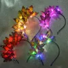 1 pcs luci lampeggianti a LED Weele Women Whierpiece Tea Party Cappello Cocktail Prom del Prom nodale Queen Christmas Navigad 231220