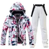 -30 moda męska i damska lodowa strój śniegu noszenie wodoodporne zimowe kostiumy snowboardowe pielęgnacja narciarska Paski 231220