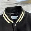 Classic American Luxury Baseball Suisse Lettre cool veste hommes femmes rétro en vrac Versatile manteau mode combinaison de baseball décontracté