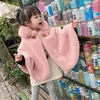 Baby Kids Clothes Girl Cloak Windproof Shawl Coat Autumn And Winter Clothing Children Thickened Hooded Jacket for 16 Years old 231220