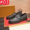 40Style Storlek 6-11 Spring Autumn Mens Shoes Designer Penny Loafers äkta läder handmålade slip på klänningskor män bröllop casual affärsskor