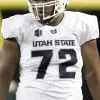 Custom 2023 Utah State Aggies Football Jersey NCAA College Love Cooper Legas Terrell Vaughn Rahsul Faison Gavin Barthiel MJ Tafisi Jr. Ike L