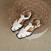 Сандалии 2023, женские летние туфли из натуральной кожи, 22–25 см, из воловьей кожи со свиной кожей, с перекрестной завязкой