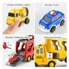 Temi Diecast Truck Toys Engineering Véhicules Excavator Bulldozer Model Filts Kids Educational Boys for 231221