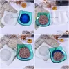 Molds Sile Mold Cat Head Shaped Tray Plate Container Case Box Resin Diy Crystal Epoxy Mod For Jewelry Storage Drop Delivery Dhgarden Dhfxc