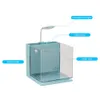 Ultrahuidige glas heldere vissen broeding isolatie doos betta vissen aquarium fokker vissentank broedende incubator vissen huis huis 231220