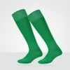 3 Paare Herren Sportsocken Knie hohe lange Fußball Einheitlich schwarz blau atmungsaktivem Sommer Dünnlauf Fußball Sportsock 231220