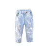 Spring and Summer Autumn Baby / Toddler Fashion Ripped Jeans Bottoms for Boy Girl Kids Clothes 210528