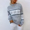 Kobiety swetry kreski jesień/zima połowa kołnierzyka SWEATER