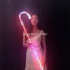 Party Decoration Ruoru 1 Piece Belly Dance Led Crutches White Color Walking Stick Accessories Stage Qerformance Props Shining Cros224w