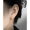 Stud Earrings Design Minimalist And Cold Lava Texture Irregular S925 Sterling Silver Ear Hoop Buckle Female
