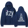 Felpa con cappuccio femminile Kpop Itzy Women/Men Fashion Spazza