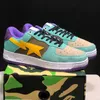 Designer SK8 STA Casual Shoes Grey Black Stas Multicolour Camo Combo Pink Green ABC Camos Pastell Blue Patent Leather M2 Platform Sneakers Trainers 36-45