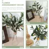 Fiori decorativi 4 pezzi Simulazione Rami di ulivo Piante artificiali per la casa per la casa di nozze