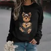 Men's Hoodies Ladies Boutique Cute Puppy Print Hoodie Breathable Fashion Top Comfortable Casual Wear Warm Winter