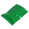 무광택 녹색 안정 가능한 지퍼 잠금 알루미늄 호일 패키지 가방 소매 200pcs/로트 푸드 지퍼 가방 차 간식 수술 포장 mylar foil svmd