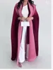 Roupas étnicas muçulmanas abaya para mulheres manga de morcego plástico plástico cardigan thenchat Coat 2023 outono dubai abayas plus size luxo feminino