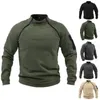 Sweats à capuche pour hommes Y2K Mens tactique en plein air polaire cargo veste vêtements chaud pull à fermeture éclair hommes coupe-vent manteau thermique randonnée sweat-shirt