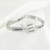 Bedelarmbanden ohana betekent familie anime armband roestvrijstalen sieraden schattig armband cadeau voor vriendin