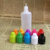 60 ml PE Lege fles E Liquid plastic fles met chrildren proof Safe Cap Naaldpunt voor eliquid Essentiële olie 60 ml AFUHW