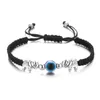 Charme pulseiras azul mau olho elefante pulseiras mulheres homens sorte artesanal vermelho trançado string ajustável família amizade casal brac dhb4j