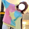 女性のフーディーズ韓国のシックスタープリントウィートシャツムージャー秋オールマッチパーカートップ