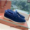 Designer Schuhe Herren- und Frauen -Single -Schuhe echte Leder LP Wollfutter Moeller Lazy Schuhe mit einem Schritt Baumwollschuhe HH HH