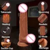 Itens massageador sexual grande vibrador vibrador enorme automático telescópico aquecimento pênis ventosa realista para mulheres brinquedos adultos