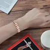 Bracelets de charme 2x bracelet en cuivre pur hommes énergie germanium magnétique vintage hologramme chaîne lien pour