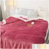 Couvertures Couvertures Bonenjoy Couverture en polaire sur le lit simple Queen King Size Plaid d'hiver doux et chaud pour canapé Flanelle Koc Drop Del Dhnzb