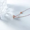 Gratis leverans spanska björnsmycken 2023 Ny Rose Golden Flash Inlays Diamond Necklace Fine Jewelry Charms Ready Stock