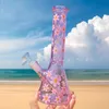 Pink Glass Beaker Bong Daisy Water Pipes Downstem Perc Dab Rigs Heady Smoking Pipe Oil Rig Bubbler Dry Herb Hookah Accessory