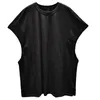 T-shirts T-shirts masculins South Coréen Portez des manches sans manches lâches Fashion Hip Hop Dance Black Top Black Top