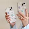 Custodia per telefono trasparente con motivo a stella glitter colorato per IPhone 15 14 13 11 12 Pro Max X XR XS Max 7 8 Plus Custodia morbida trasparente in TPU con diamante trasparente 30 pezzi