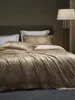 Bedding Sets Luxury 1500TC Egyptian Cotton Satin Jacquard Set Baroque Bohemian Duvet Cover Bed Sheet Pillowcase Soft Silky