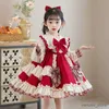 Robes de fille Robes enfant en bas âge bébé fille infantile princesse dentelle tutu robe de mariage enfants robe de fête enfants anniversaire bal Navidad Lolita