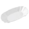Plates Decorative Tray Ceramic Snack Plate Sauce Dish Platter Serving Bowls Appetizer White Kitchen Dipping For Home Popcorn