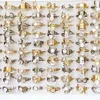 Anéis de banda 30/50pcs/lote de moda Butterfly Love Zircon Anel de casamento de aço inoxidável para homens e mulheres Padrão de corte de jóias Mistor 231222