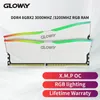 Gloway DDR4 RGB RGB RAM MEMORIA RAM DDR4 3200MHz 3600MHz Abyssシリーズホワイト16GBデスクトップメモリ​​231221