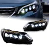 Peugeot 3008 4008 5008 20 17-20 20 LED Farlar Drl Sis Lambası Hareketli Turn Sinyal Farları Yükseltme