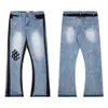 Jeans masculin Gallary Dept Galler Galleria Black Designer Jeans Empilled Mens for Band Depot dette anglaise Skinny Uomo Close Y2K Men Pantxioz