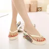 Flops Comemore New Comfortable Wedge Platform 11cm Slope Heel Slippers Women's Shoes Summer Flipflops Korean High Heels Sandals 2022