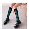 Women Socks Women's Spring And Autumn Ins Diamond Check Leg JK Students High Tube Stockings