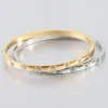 VQYSKO acier inoxydable Zircon carré Bracelet boucle femmes bijoux saint valentin cadeau pour elle 231221
